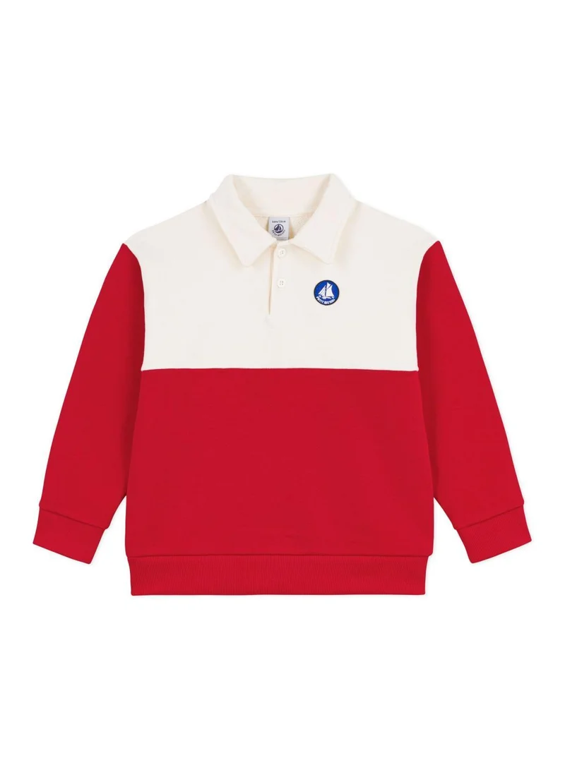 بيتي باتو Children's polo-style cotton sweatshirt